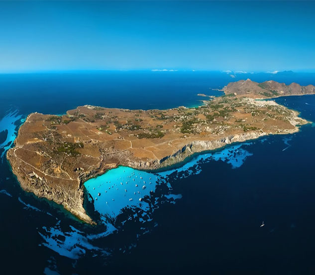 Isola di Favignana - Cala Rossa - Cala Azzurra - Bue Marino